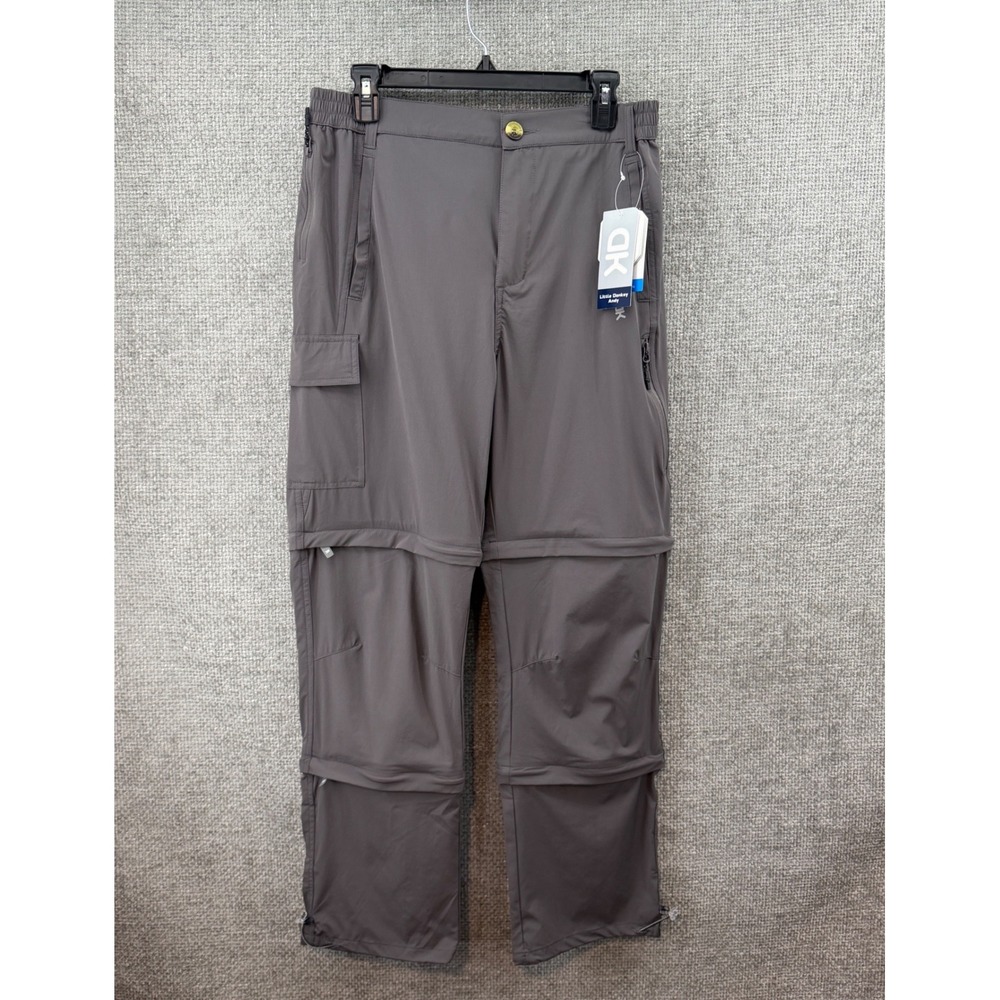 Little Donkey‎ Andy Womens Convertible Hiking Pants Gray UPF 50 Quick Dry Size L